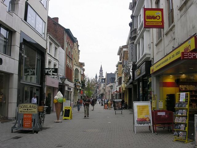 Street in Aalst's downtown
